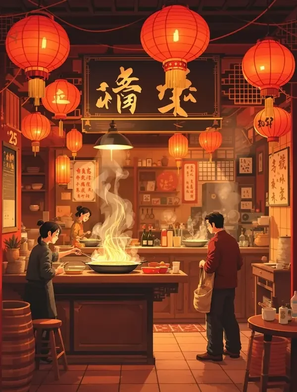 九十年代的小饭馆 - 黄果短剧原生 短剧《九十年代的小饭馆》封面海报